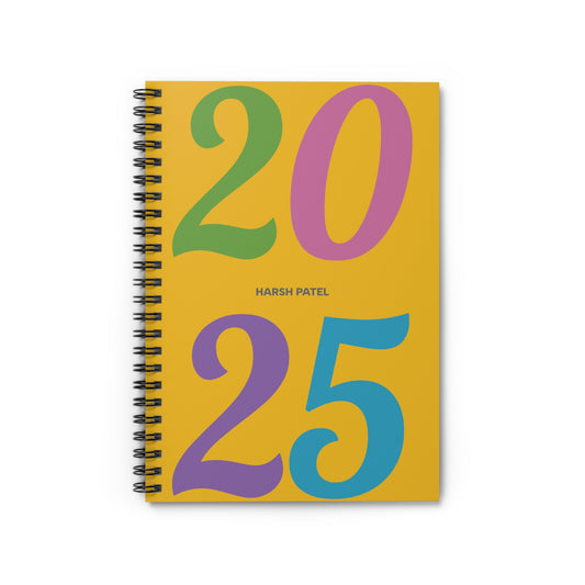 2025 Colorful Spiral Notebook - Perfect for Students & Planners