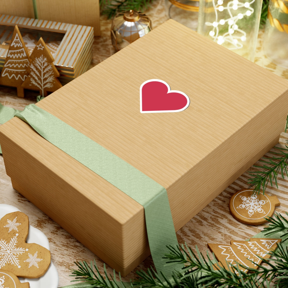 Heart-Shaped Kiss-Cut Stickers for Love Notes and Personalization