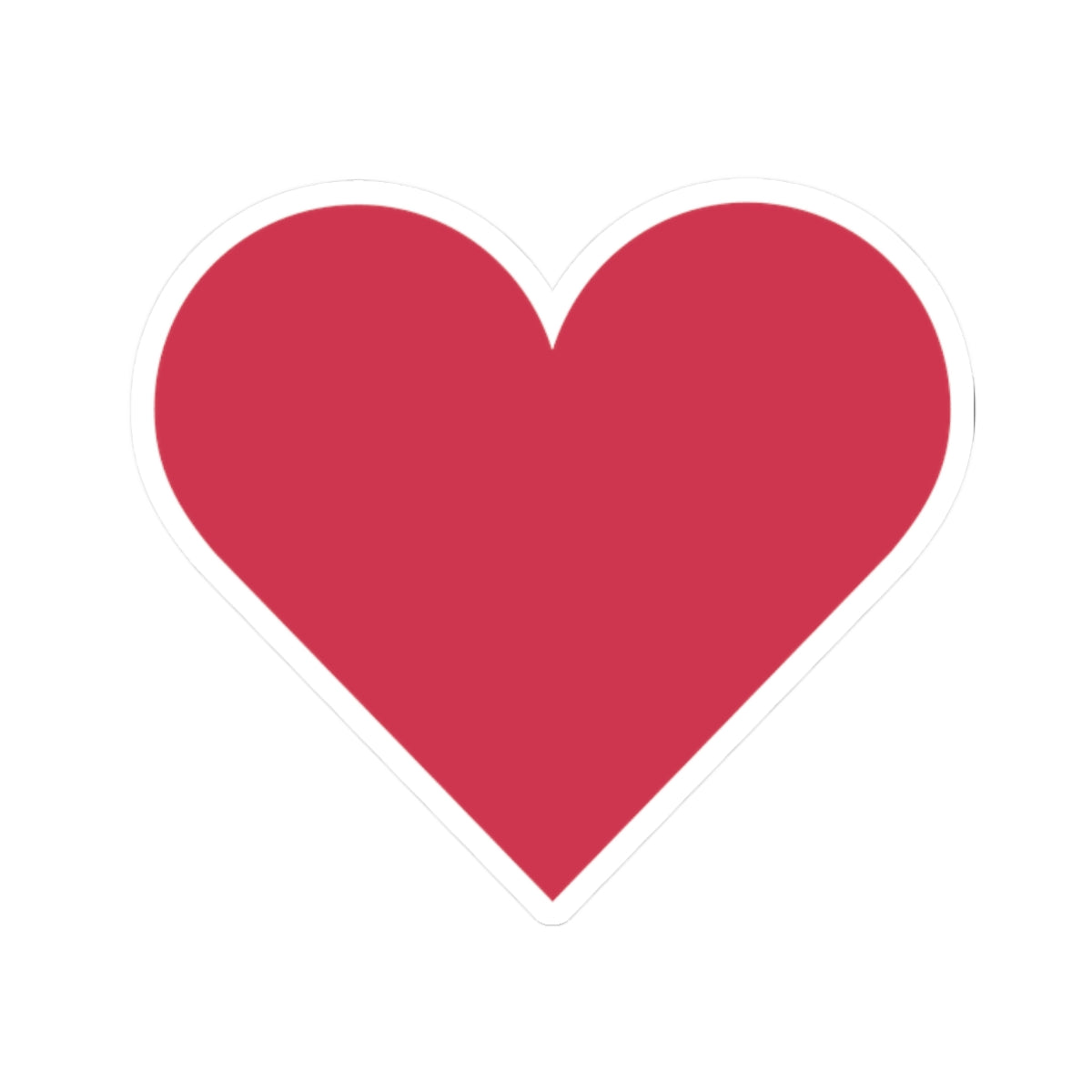 Heart-Shaped Kiss-Cut Stickers for Love Notes and Personalization