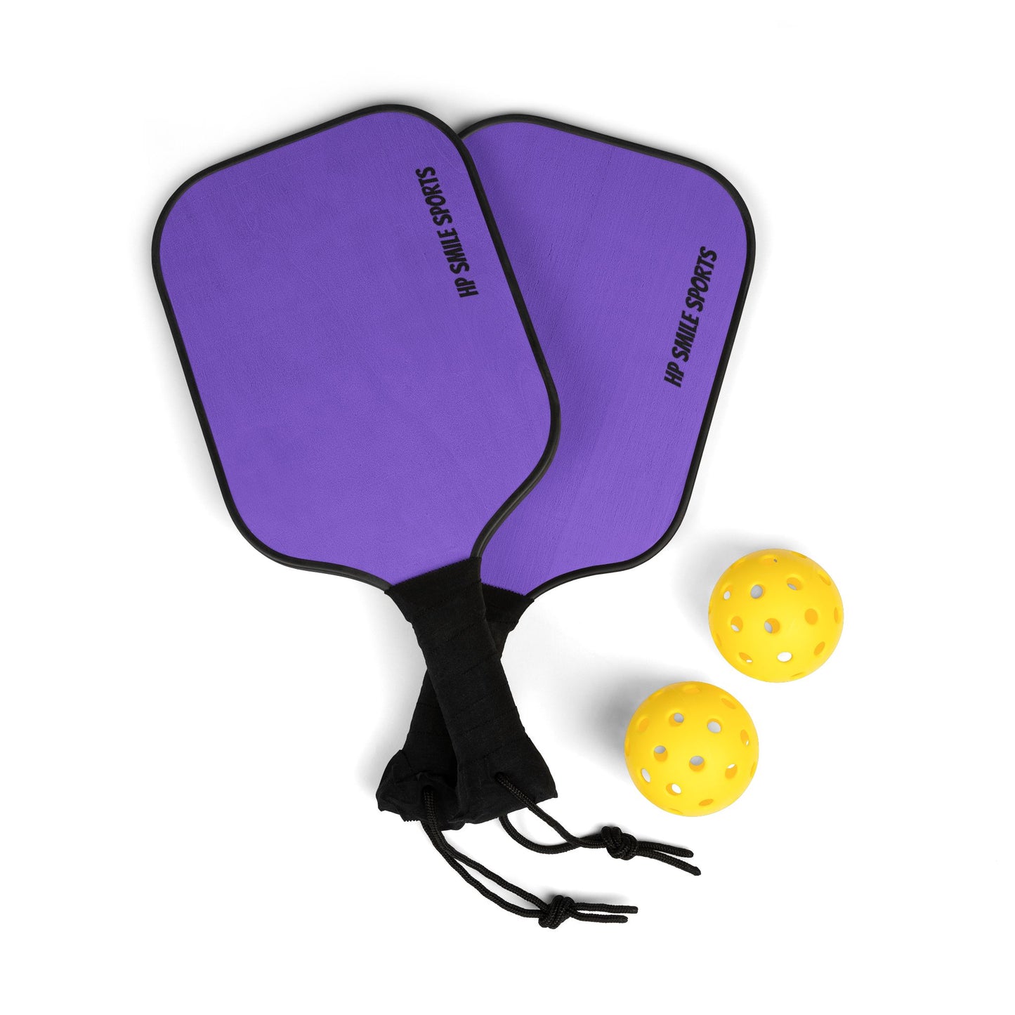 Pickleball Gear Set - Fun Purple Paddles & Balls for Active Play