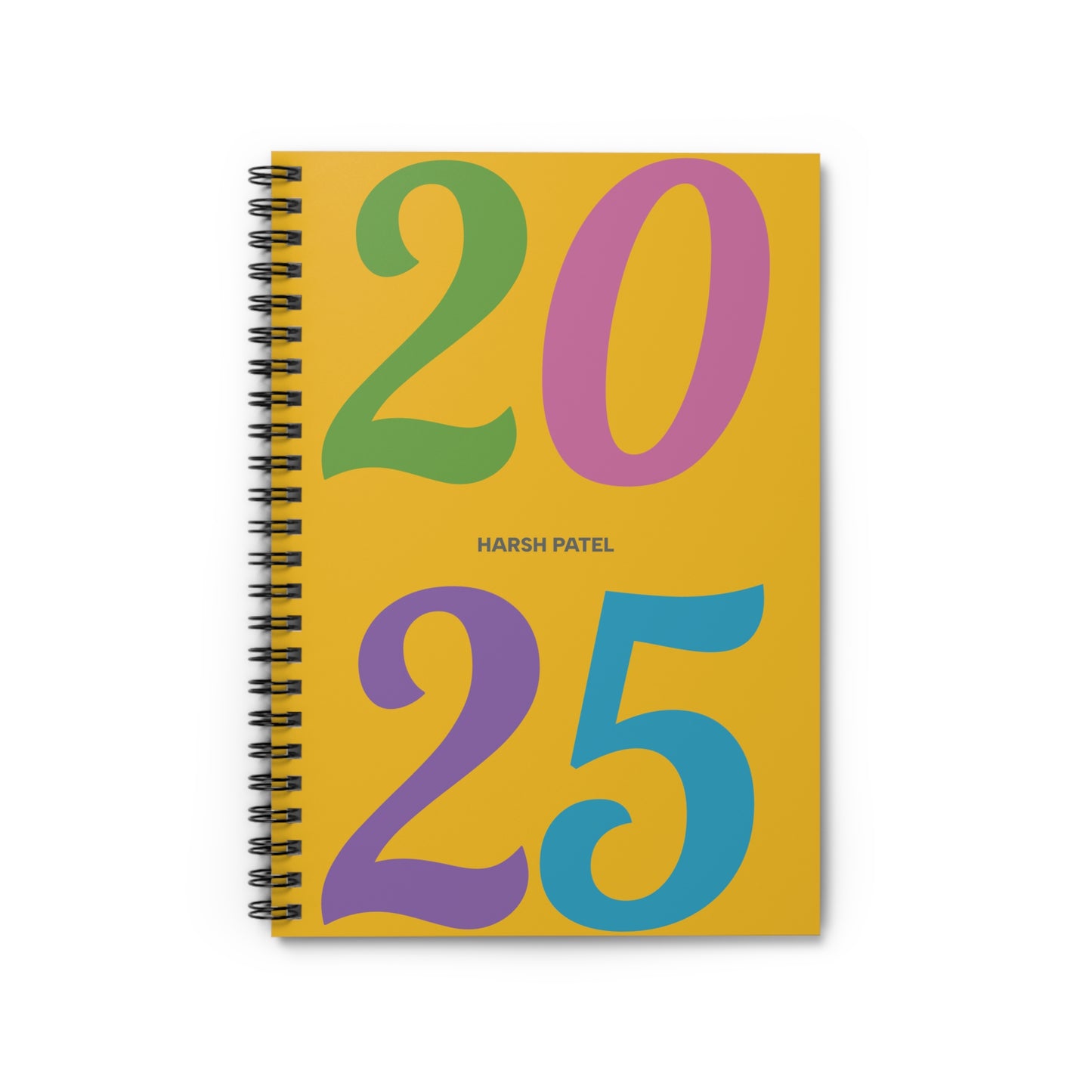 2025 Colorful Spiral Notebook - Perfect for Students & Planners