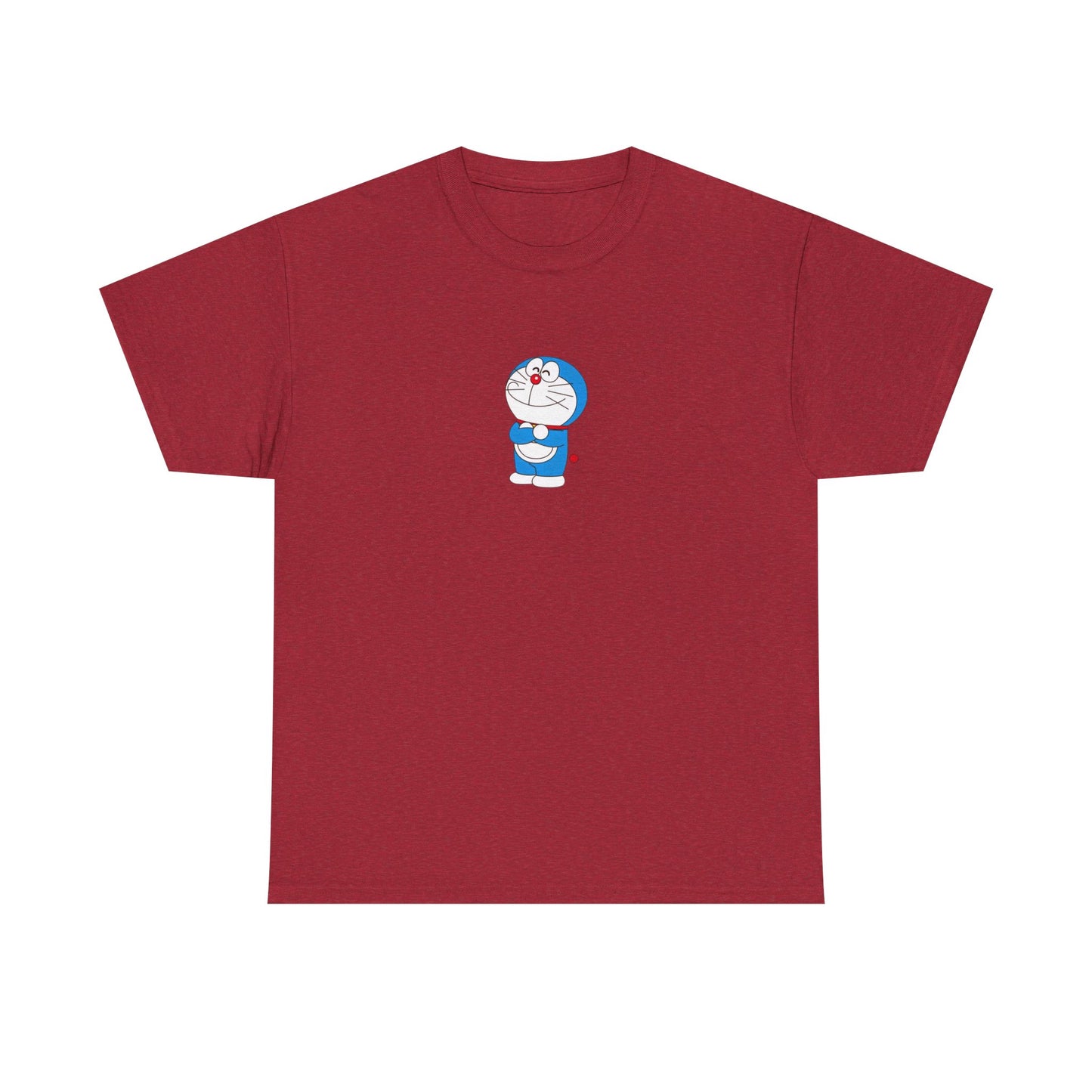 Doraemon Unisex Heavy Cotton Tee - Fun & Comfortable Tee for Anime Lovers