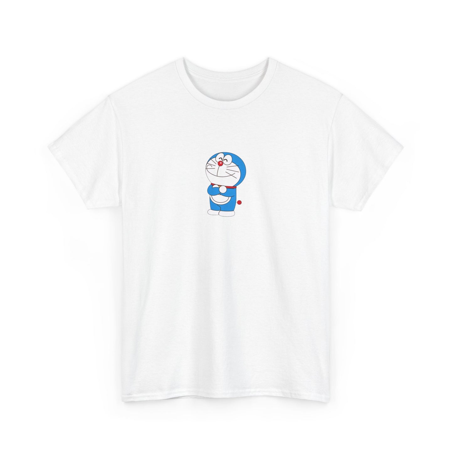 Doraemon Unisex Heavy Cotton Tee - Fun & Comfortable Tee for Anime Lovers