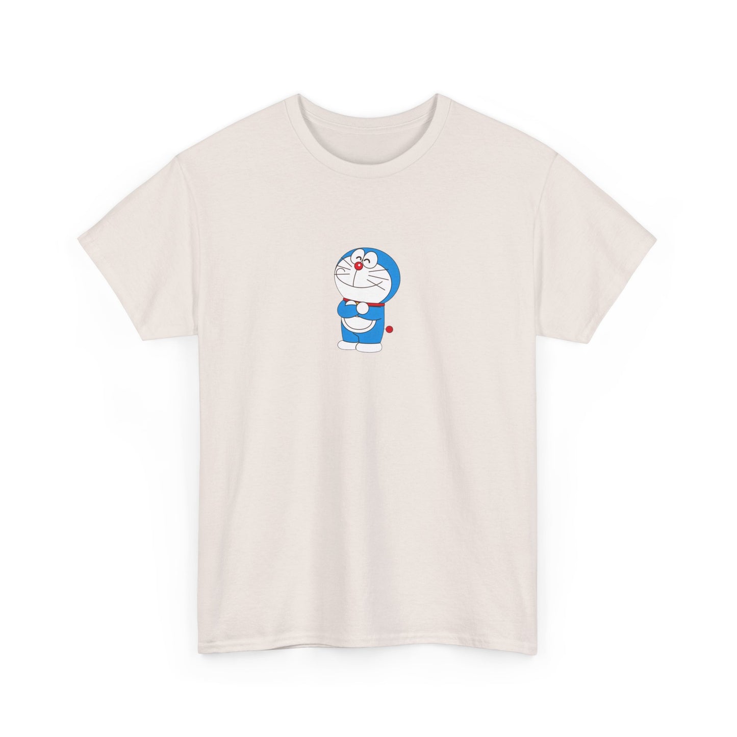 Doraemon Unisex Heavy Cotton Tee - Fun & Comfortable Tee for Anime Lovers