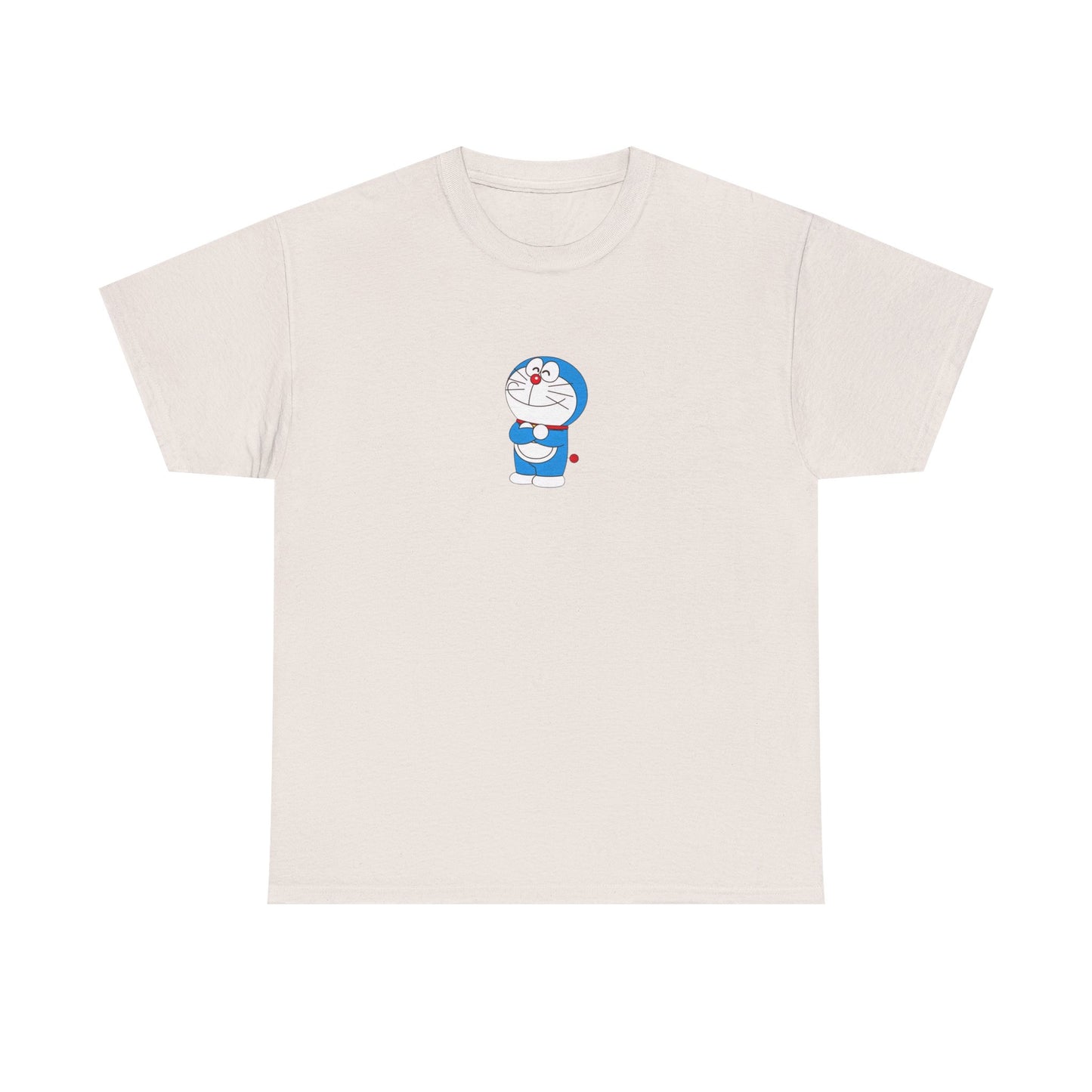 Doraemon Unisex Heavy Cotton Tee - Fun & Comfortable Tee for Anime Lovers