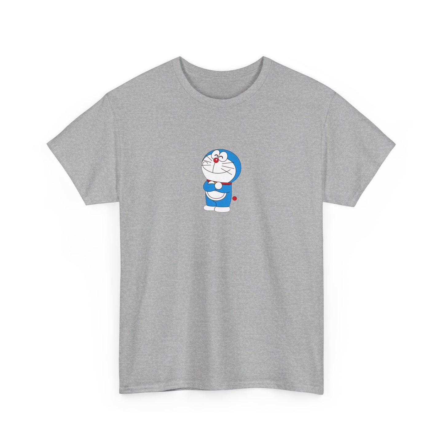 Doraemon Unisex Heavy Cotton Tee - Fun & Comfortable Tee for Anime Lovers