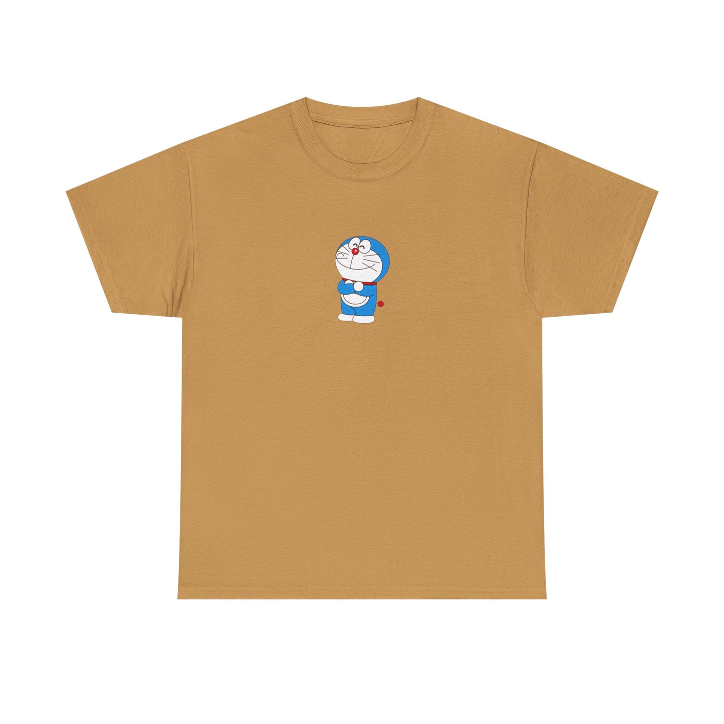 Doraemon Unisex Heavy Cotton Tee - Fun & Comfortable Tee for Anime Lovers