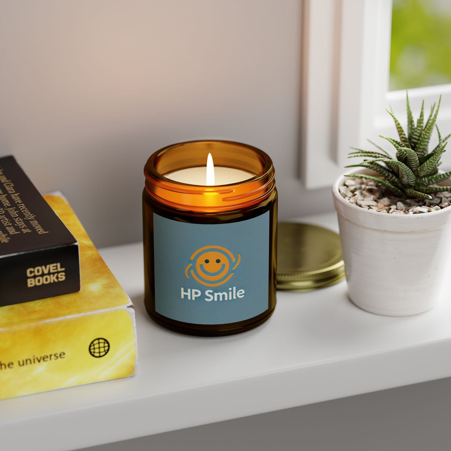 HP Smile Scented Candle - Lavender (4oz, 9oz) - Uplifting Aromatherapy Gift