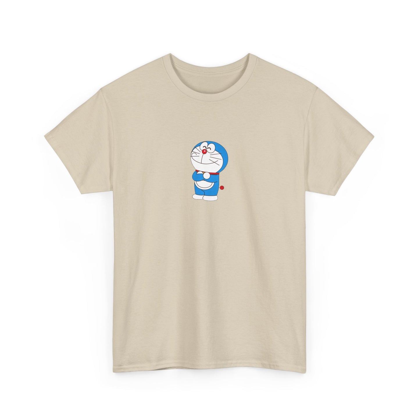 Doraemon Unisex Heavy Cotton Tee - Fun & Comfortable Tee for Anime Lovers