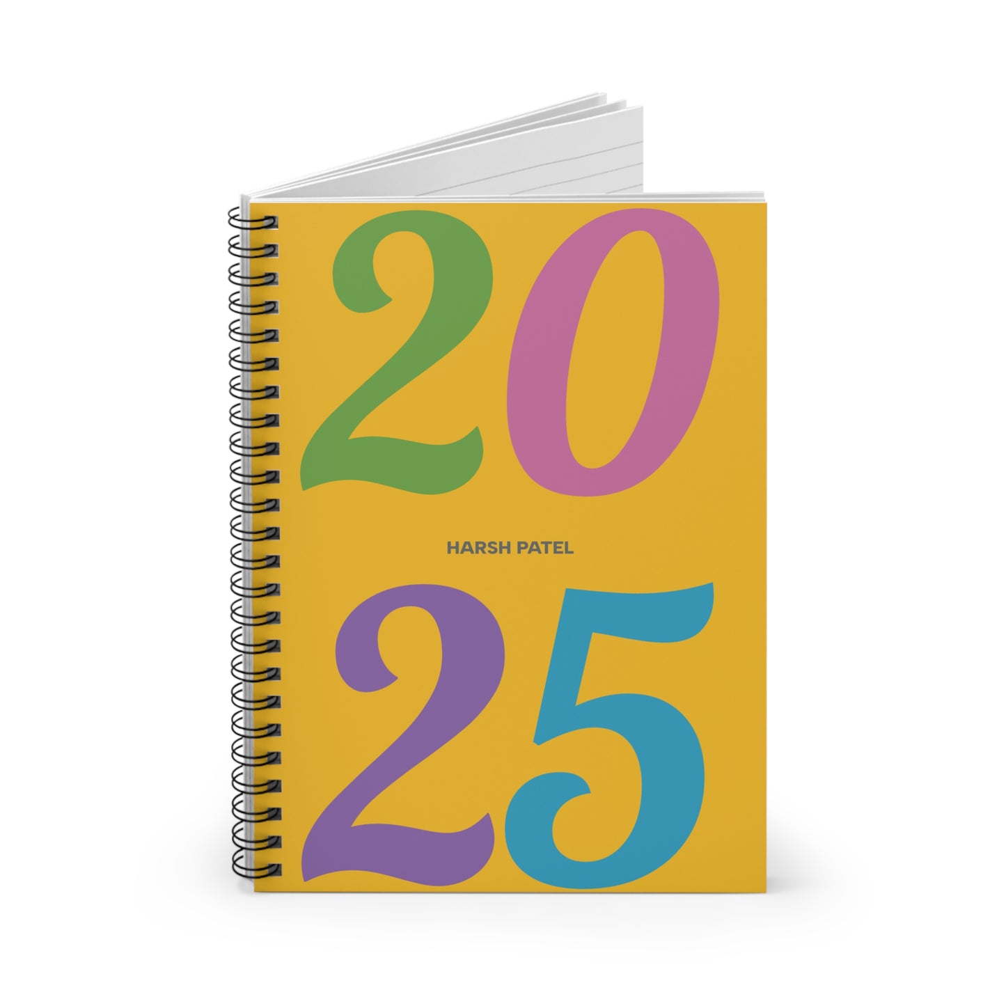 2025 Colorful Spiral Notebook - Perfect for Students & Planners