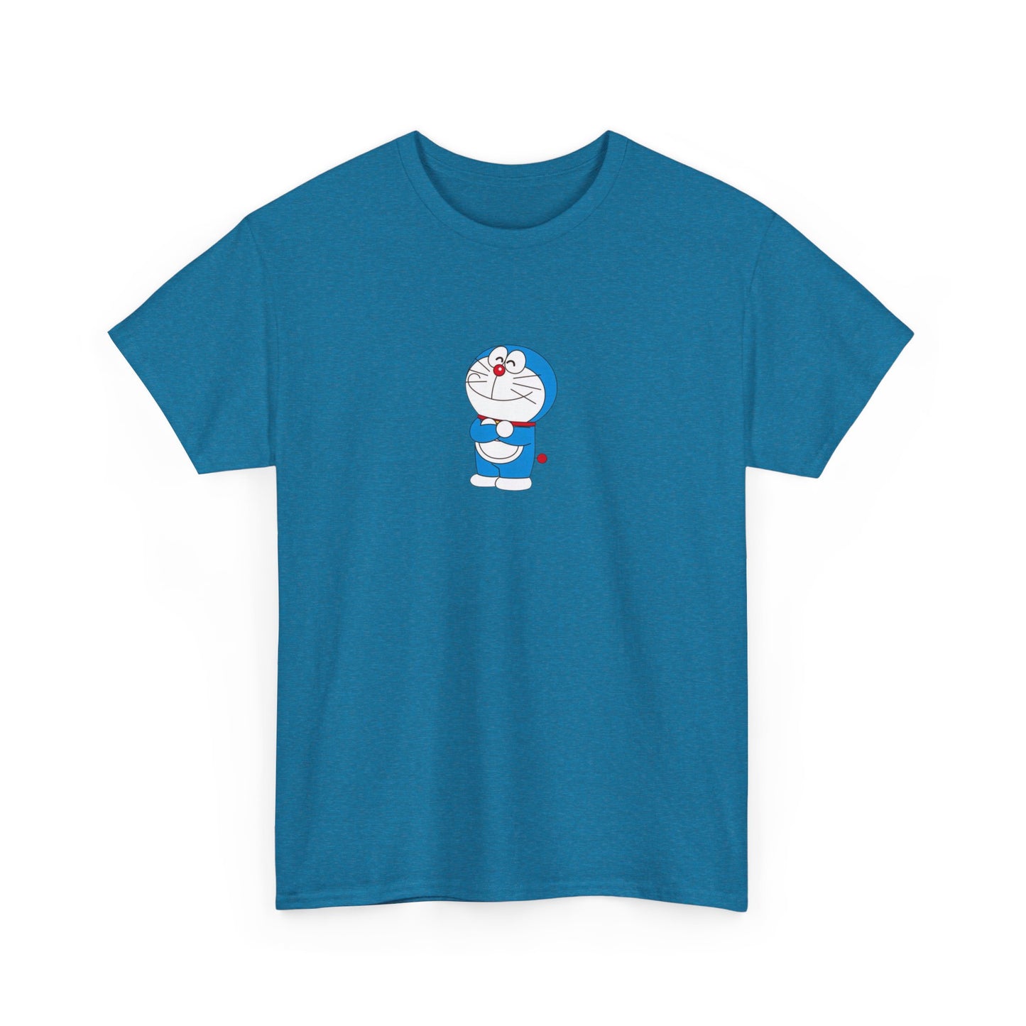 Doraemon Unisex Heavy Cotton Tee - Fun & Comfortable Tee for Anime Lovers