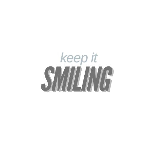 Keep It Smiling Unisex Heavy Cotton Tee - Positive Vibes T-Shirt (BLACK)