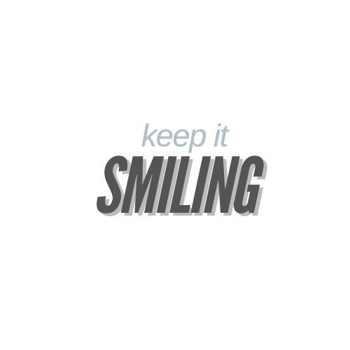 Keep It Smiling Unisex Heavy Cotton Tee - Positive Vibes T-Shirt (BLACK)