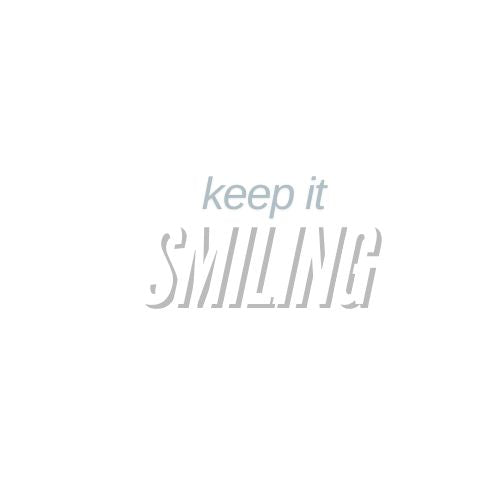 Keep It Smiling Unisex Heavy Cotton Tee - Positive Vibes T-Shirt (BLACK)