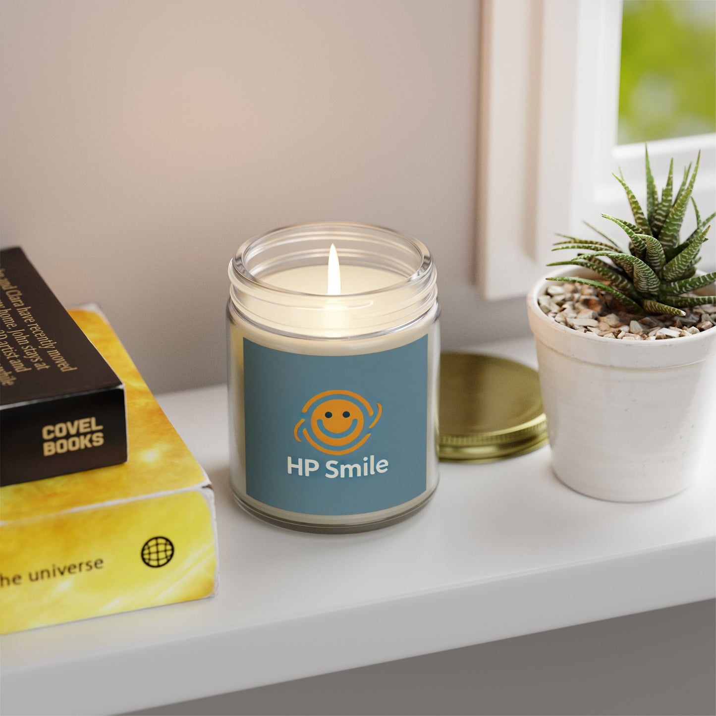 HP Smile Scented Candle - Lavender (4oz, 9oz) - Uplifting Aromatherapy Gift