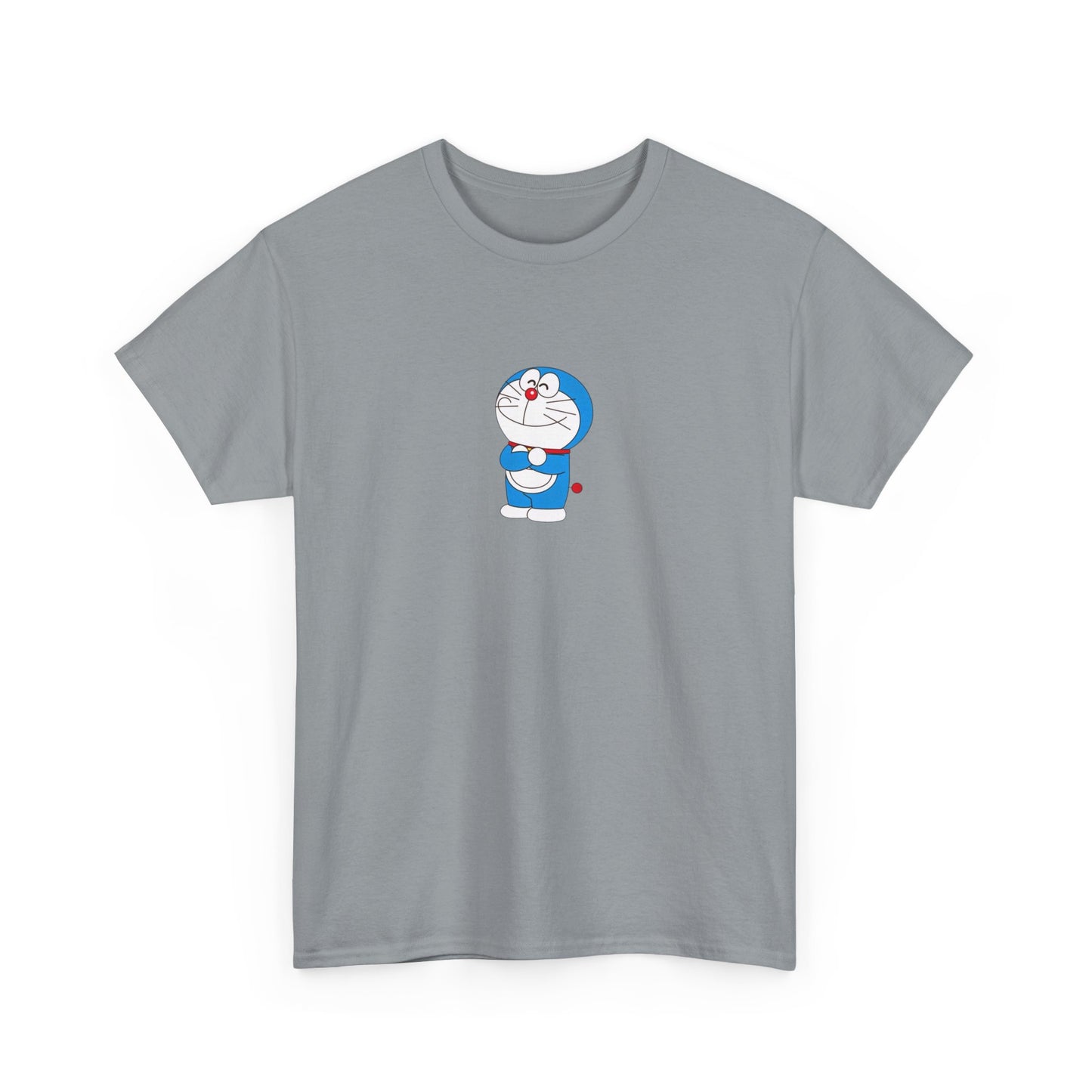 Doraemon Unisex Heavy Cotton Tee - Fun & Comfortable Tee for Anime Lovers