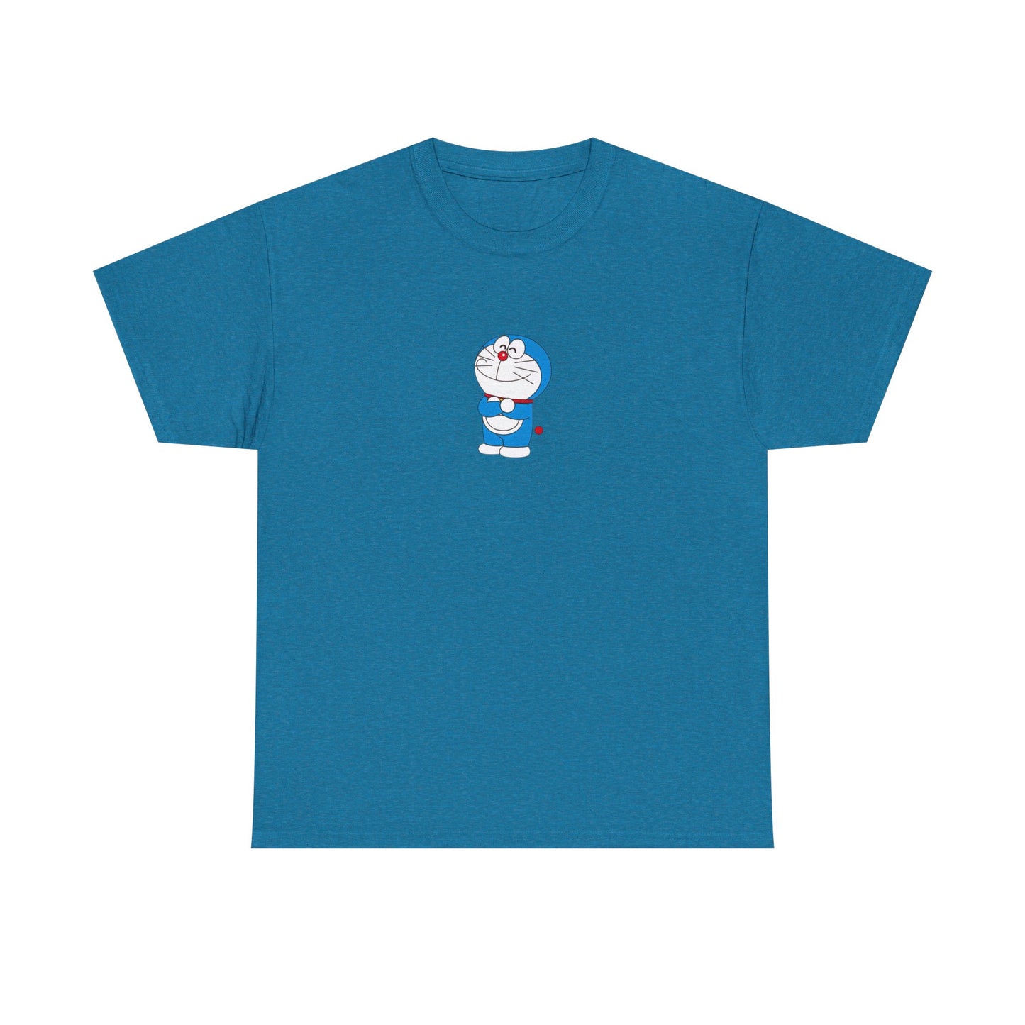 Doraemon Unisex Heavy Cotton Tee - Fun & Comfortable Tee for Anime Lovers