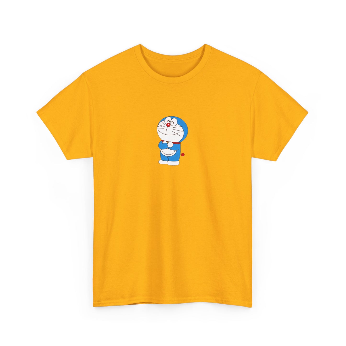 Doraemon Unisex Heavy Cotton Tee - Fun & Comfortable Tee for Anime Lovers