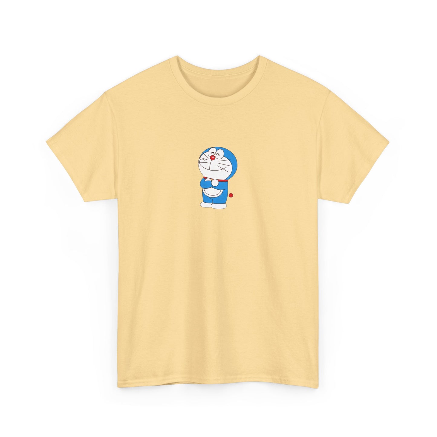 Doraemon Unisex Heavy Cotton Tee - Fun & Comfortable Tee for Anime Lovers